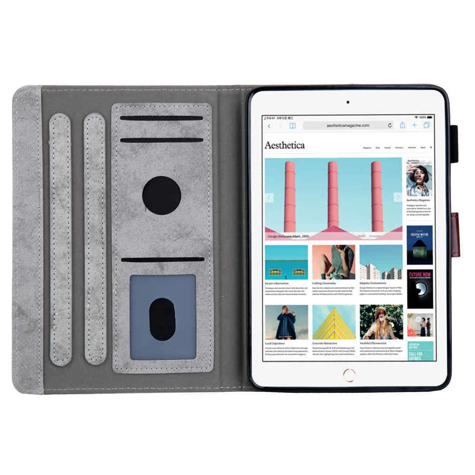 For iPad 8th 7th 6th 5th Gen/Mini/Air/Pro Magnetic Flip Leather Smart Case Cover - Image 3 of 4