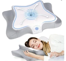 NEW Cervical Neck Pillow for Pain Relief Contour Memory Foam Queen Size 24x15"