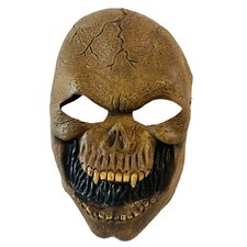 Face Mask Latex Adult Skeleton Teeth Halloween Scary Skull