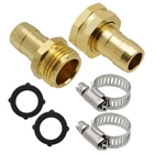 3/4" 5/8" Garden Mender End Repair Kit Water Hose Male Female Quick Connector