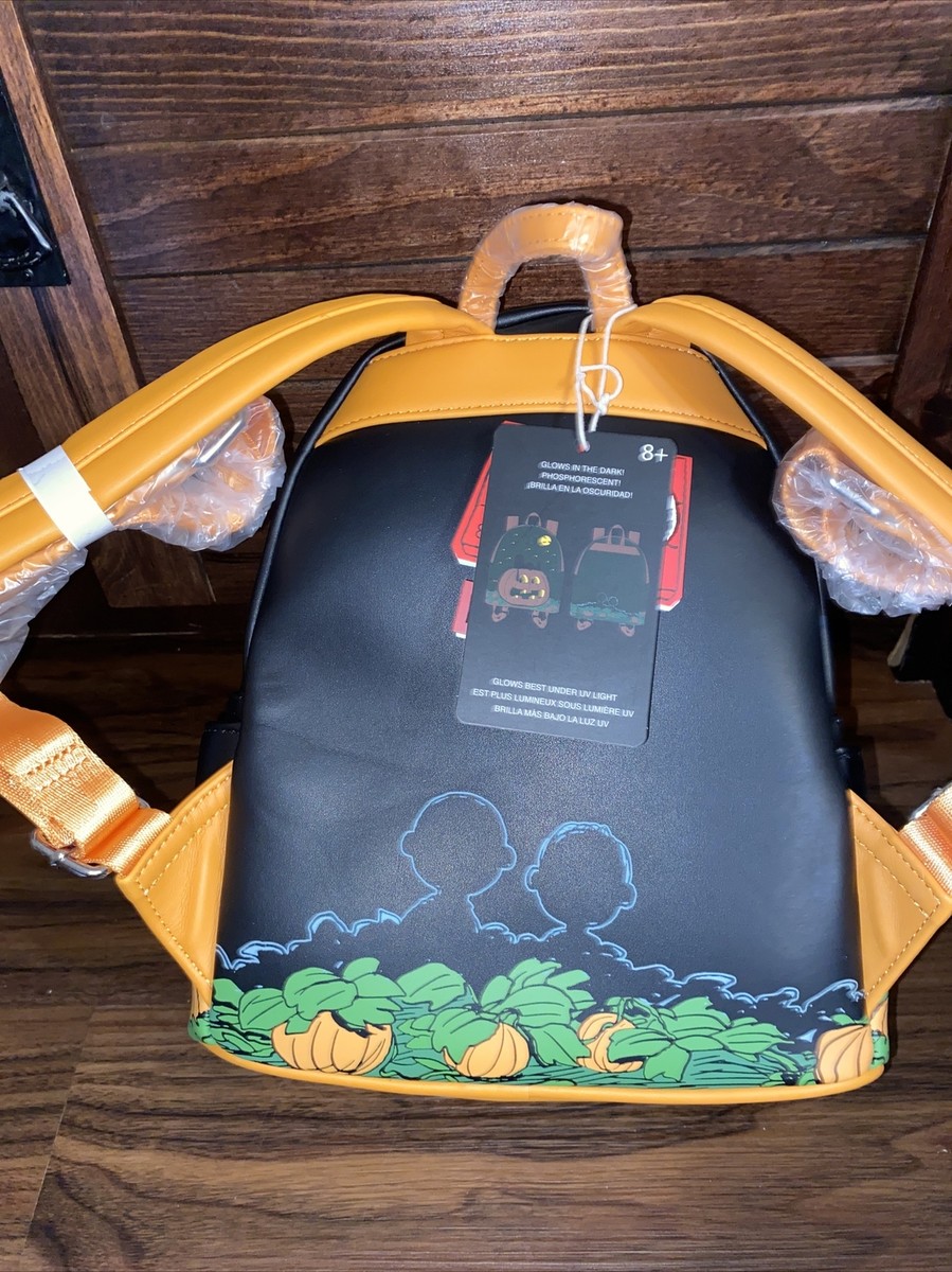 Mini Sac à Dos Loungefly Snoopy The Great Pumpkin - Fluorescent - Neuf Avec étiquettes