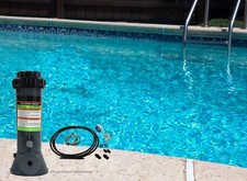 Above Ground Off-line Swimming Pool Chemical Chlorine Feeder - Holds 4 lbs