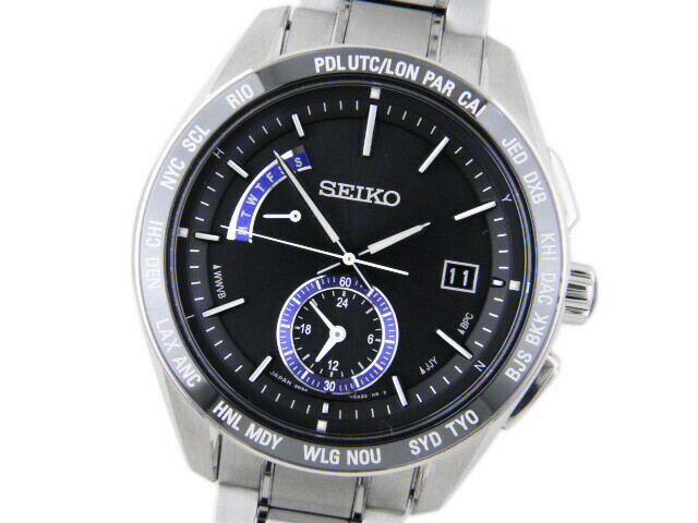 Seiko Brightz SAGA179 Men's Watch Titanium Ceramics 43.5mm Used