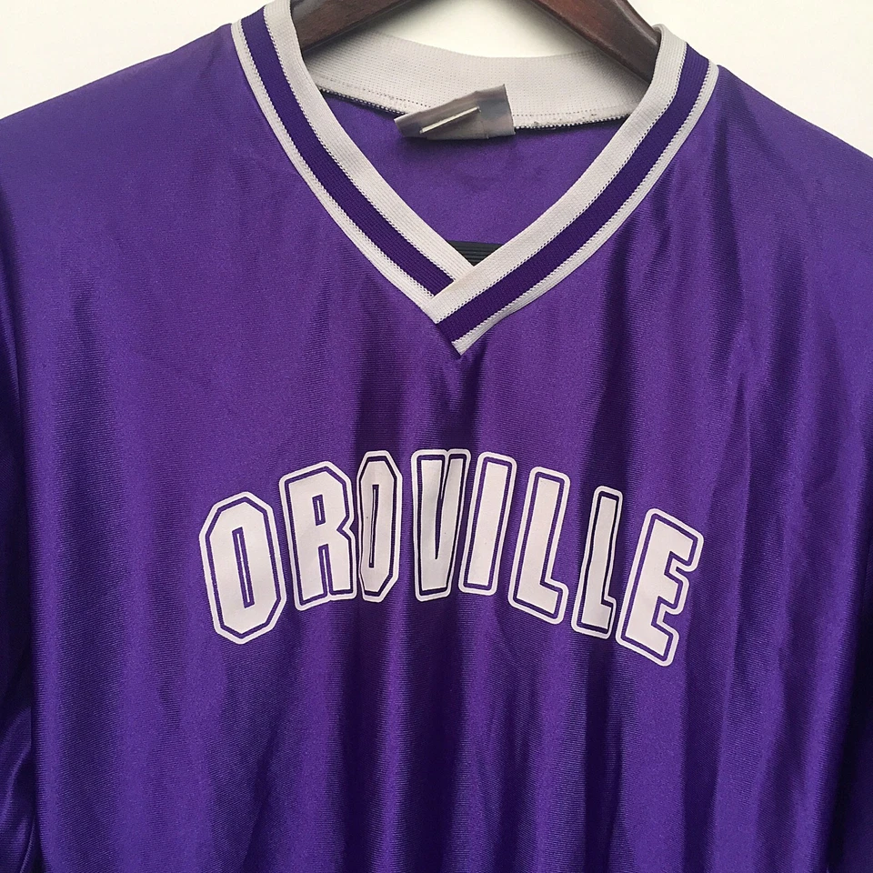 Camiseta deportiva de fútbol de trabajo en equipo Orovilie vintage talla L hecha en EE. UU.    Foto 2 de 4