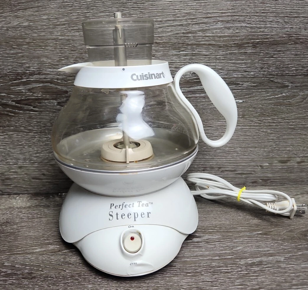 CUISINART PERFECT TEA STEEPER TEA-410 ELECTRIC TEA KETTLE PERCOLATOR CLEAN  WORKS