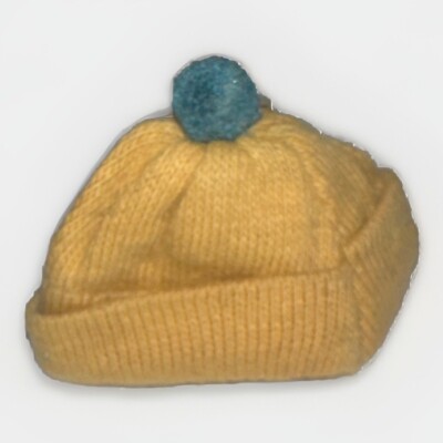 Vintage Barbie Ken Allan FUN ON ICE CAP #791 Hat Beanie Gold & Blue