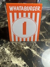 Whataburger Table Tent Number 1 Famous Burgers