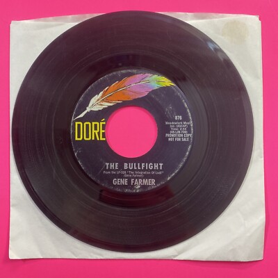 Gene Farmer The BullFight Farther Was A Mother to Me Dore 876 Promo 45 RPM VG