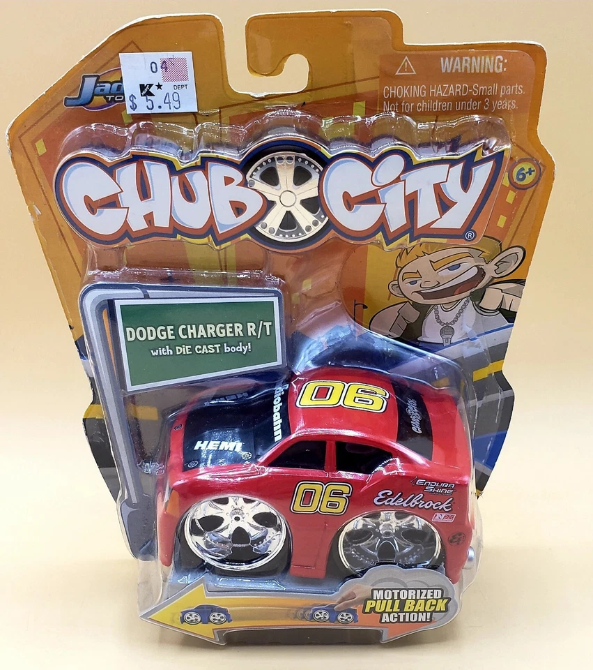 CARGADOR CHUB CITY DODGE R/T #06 EDELBROCK CARRERAS MOTORIZADO RETROCESO Jada Toys Foto 2 de 4