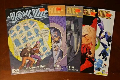 Atomic Robo Comic Books Issues 1-5 IDW Clevinger Wegener Clark Powell Adventure