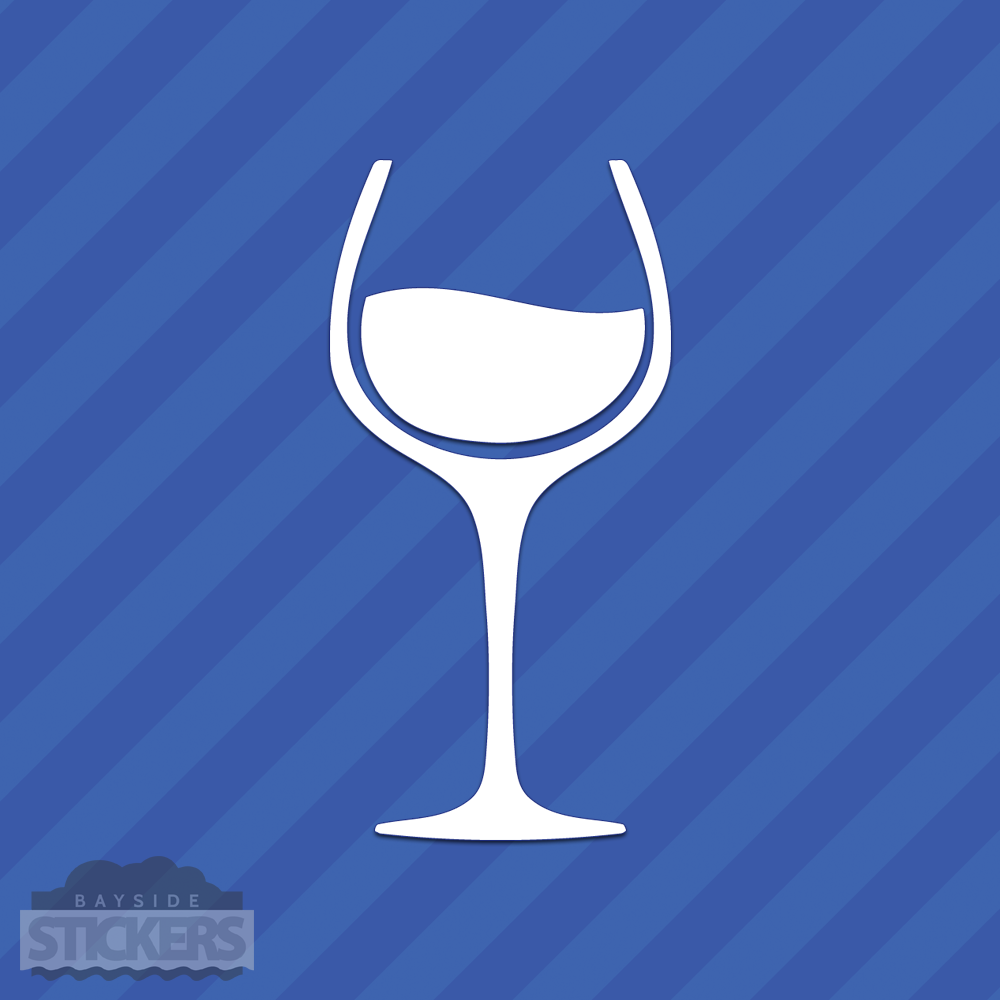 Wine Glass Vinyl Decal Sticker