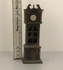 Standuhr Bleistiftspitzer Miniatur Metall Druckguss Setzkasten Puppenhaus
