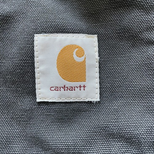 Giacca Carhartt vintage nera trapuntata foderata tela 2XL lavoro invecchiato sbiadito - Foto 2 di 14