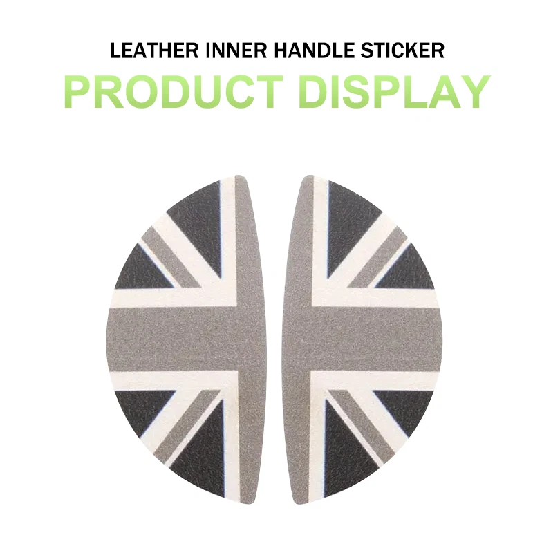 2PCS for MINI Cooper S Accessories Gray Union Jack 3D Car Door Handle Stickers Foto 2 de 4