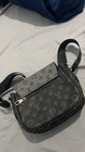 Louis Vuitton Monogram Men's Crossbody Bag Black/Gray Zip, Magnetic, Pockets — photo 3