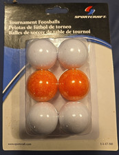 Sport Craft Tournament Foosballs Size 35mm White Optic Orange NIP
