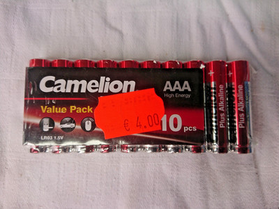 10x AAA Camelion Micro R03 Batterie PLUS ALKALINE 1,5V Zink Kohle Batterie *