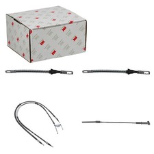 4xNK HANDBREMSSEIL LINKS+RECHTS passend für OPEL ASTRA G T98 mit TROMMELBREMSE