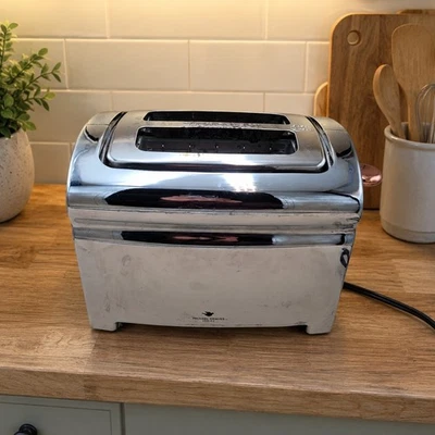 Michael Graves Design 2 Slice Toaster Chrome Bread Loaf KT-3390 Parts Repair - Image 1 of 4