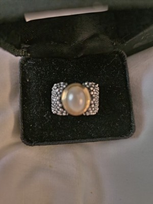 Zuchtperlen Victoria Wieck Ring mit Goldakzenten. Größe 7.
