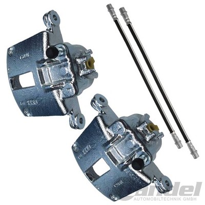 2x BREMSSATTEL + BREMSSCHLAUCH VORNE LINKS+RECHTS passend für FORD FOCUS MK1