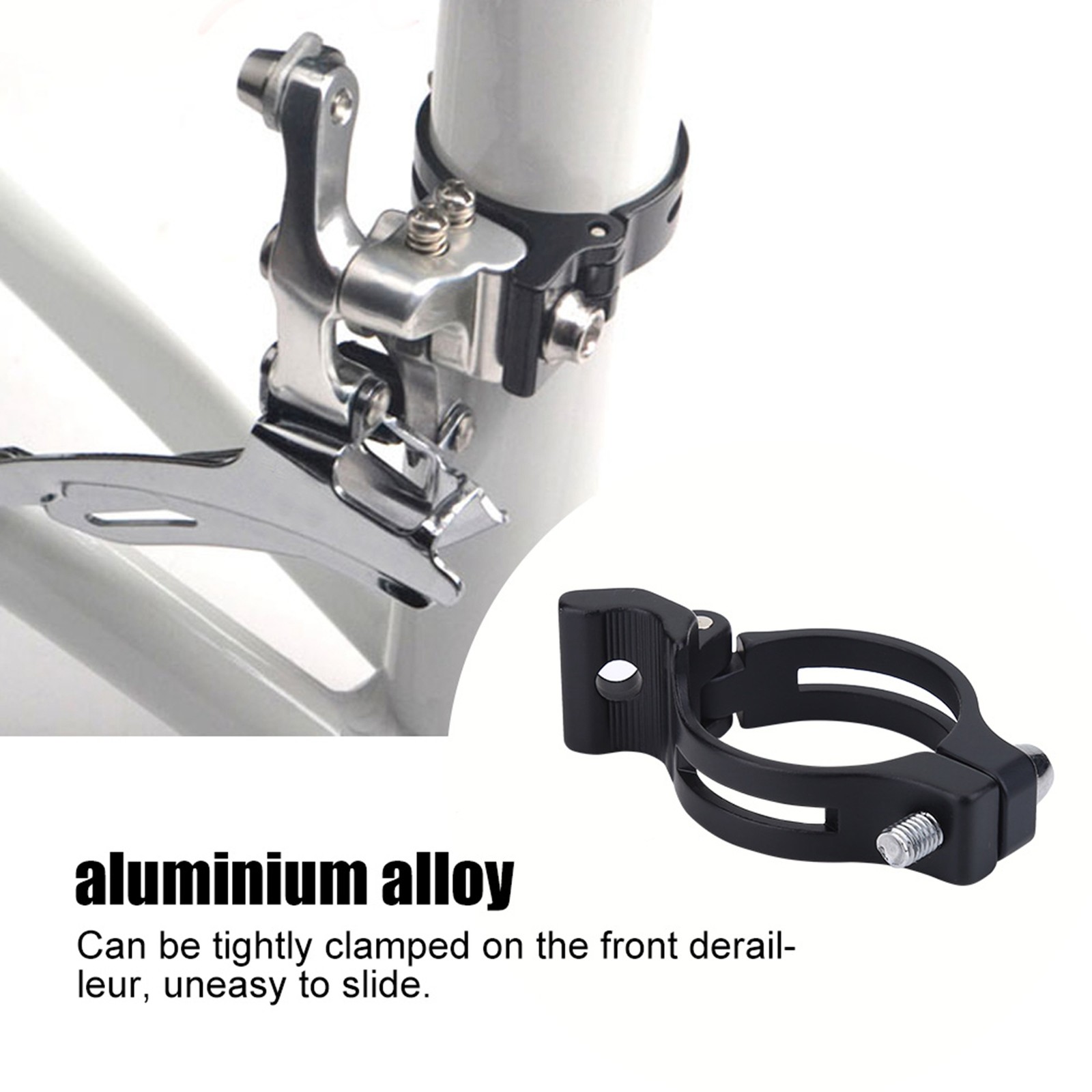 :Bike Bicycle Front Derailleur Clamp Adapter Clip Cycling Accessory