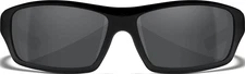 Wiley X Mens Slay Sunglasses - Captivate Polarized Grey / Matte Black -