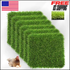 Chicken Artificial Grass Nesting Box Pads for Laying Eggs, Pads Coop, 6 Pack