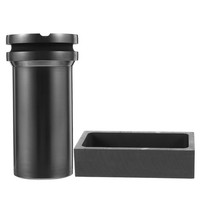 2 Pcs Graphit-Gussformen Metallgusswerkzeuge Kupferschmelztiegel Graphittiegel