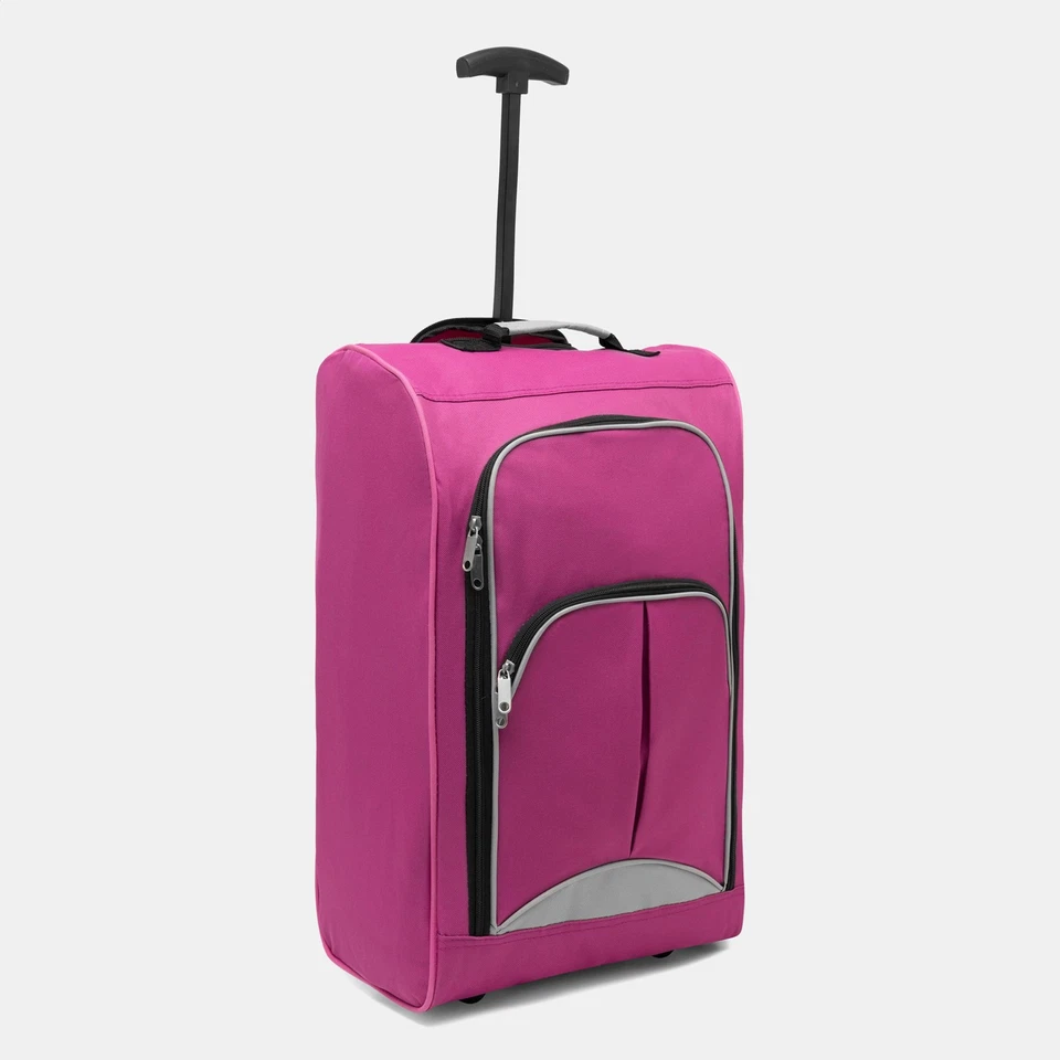 Handgepäck Trolley Bordcase 55x33x20cm 35L pink leicht 2 Rollen Koffer - Bild 4 von 4
