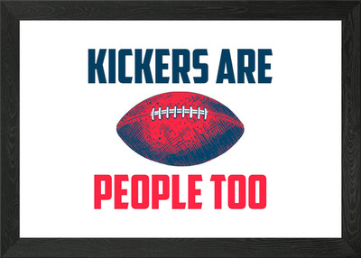 Kickers Are People Framed Wall Art Poster Canvas Print Picture