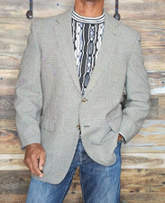 Jos. A. Bank Silk Wool Houndstooth Blazer Sport Jacket 42R