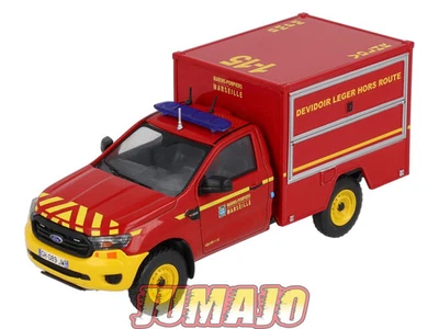 CPL58 VÉHICULES LÉGERS POMPIERS 1/43 HACHETTE IXO FORD RANGER VDLHR SPAC - Photo 1/4
