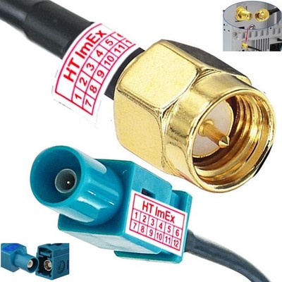 Antennenadapter FAKRA (m) Stecker auf SMA (m) Stecker GPS DAB GSM NAVI