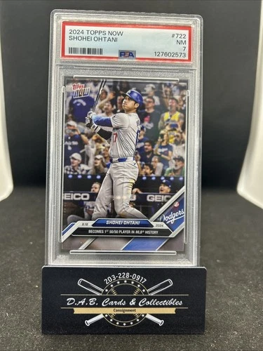 2024 Topps Now Shohei Ohtani #722 LA Dodgers PSA 7 NM - L01