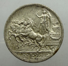 2 LIRE Quadriga Briosa 1915 Regno  d'Italia