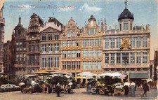 B612 Belgium 1919 Brussels Bruxelles Maisons des Corporations vintage postcard