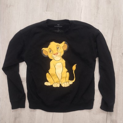 The Lion King Simba Women s Size M Black Sweatshirt Pullover