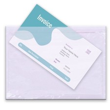 Clear Adhesive Shipping Label Envelopes 6x9" Top Loading Packing List 200 Pcs