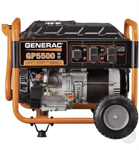Generac GP5500 Power Generator 5500-6875 Watts 120/240 Volts - Used Once.