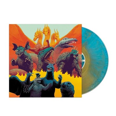 Godzilla - Destroy All Monsters Exclusive Blue Gold Swirl Colored Vinyl