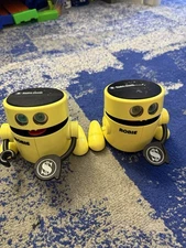 2 Radio Shack Robie Robot Banker, Robot Coin Bank 1 Works Great! Vintage 80s 90s