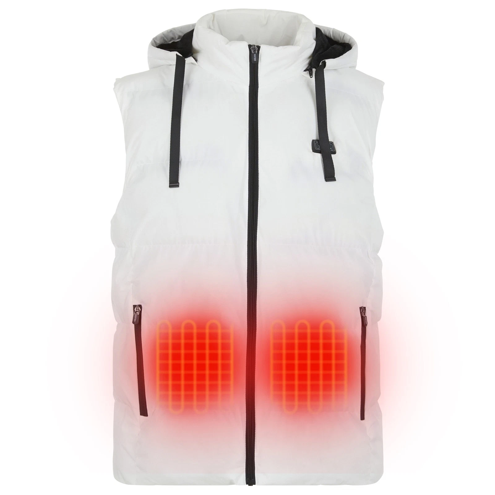 HELIOS PAFFUTO HEATED VEST – UNISEX - SIZE: L - WHITE - Scratch & Dent