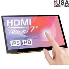 7 Inch IPS Touchscreen Monitor HDMI Input 1024x600 Resolution 5 Point Touch New