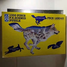FX Schmid Pack Leader 1000 Piece Wolf Puzzle 3 Foot Long New Sealed See Photos