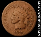1875 Indian Head Cent- Semi Key Better Date No Reserve #J3418