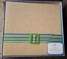 NEW RARE Anna Griffin Large Photo Album Scrapbook BEACH BUCKLE Alix Collection