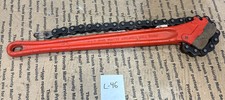 Ridgid C18 18in 2 12 Chain Wrench New Out Of Box With Engraving And Scratches