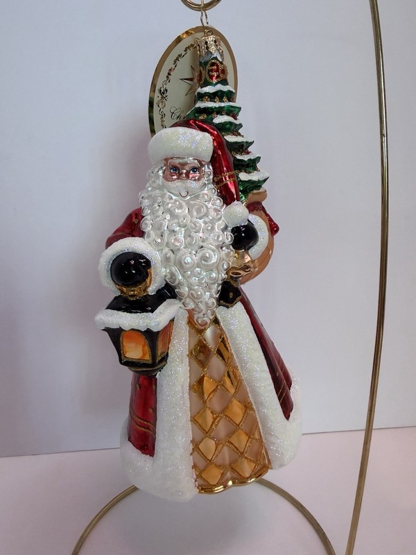 Christopher Radko Vintage Santa Leave The Light On Ltd #160 Of 546
