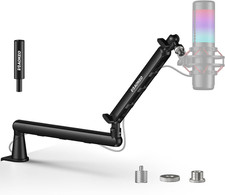 Microphone Arm, AK-55 Desk Low Profile Adjustable Mic Boom Arm